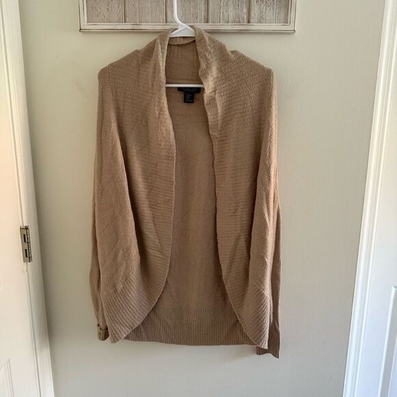 Rachel Zoe Tan Draped Cardigan Sweater - Picture 1 of 4